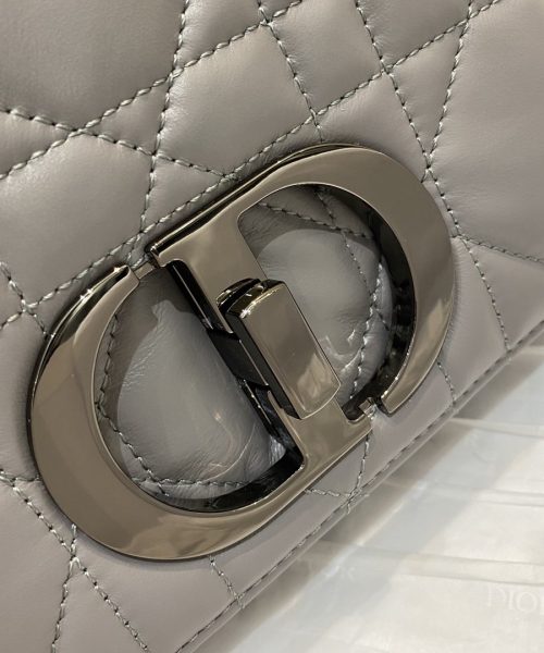 1:1 Replica Christian Dior Mini Dior Caro Bag Gray Padded Macrocannage, Gray, For Women Women’s Handbags, Crossbody Bags, 20cm CD