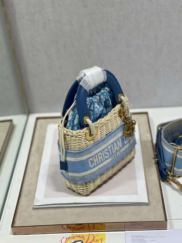 1:1 Replica Christian Dior Mini Lady Dior Bag Blue, For Women, Women’s Handbags 17cm/6.5in CD M0505OMVD_M808