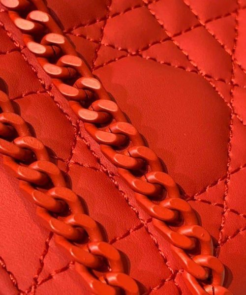 1:1 Replica Christian Dior Mini Lady Dior Bag with Chain Matte Hardware Spring/Summer Collection, Red , For Women Women’s Handbags, 18cm CD
