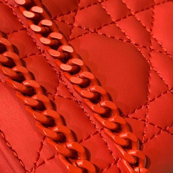 1:1 Replica Christian Dior Mini Lady Dior Bag with Chain Matte Hardware Spring/Summer Collection, Red , For Women Women’s Handbags, 18cm CD