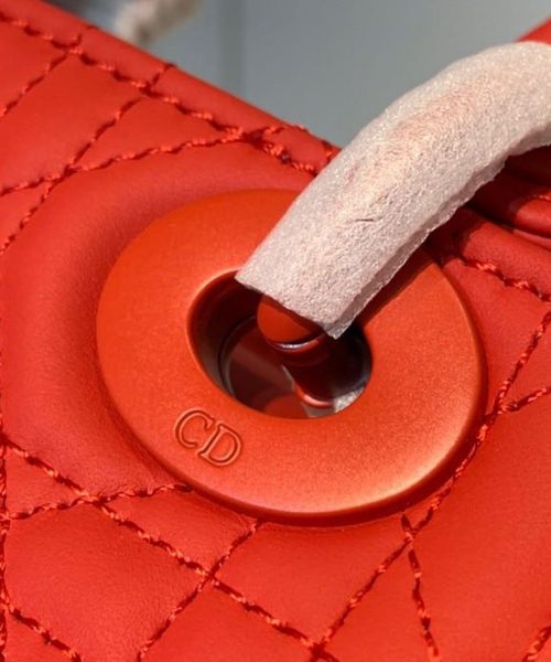 1:1 Replica Christian Dior Mini Lady Dior Bag with Chain Matte Hardware Spring/Summer Collection, Red , For Women Women’s Handbags, 18cm CD