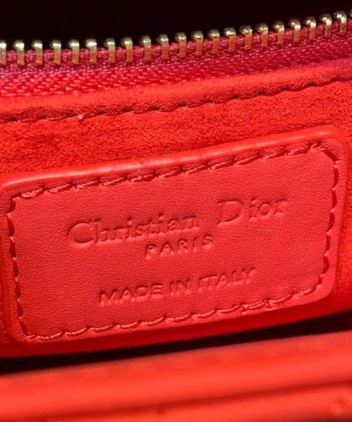 1:1 Replica Christian Dior Mini Lady Dior Bag with Chain Matte Hardware Spring/Summer Collection, Red , For Women Women’s Handbags, 18cm CD