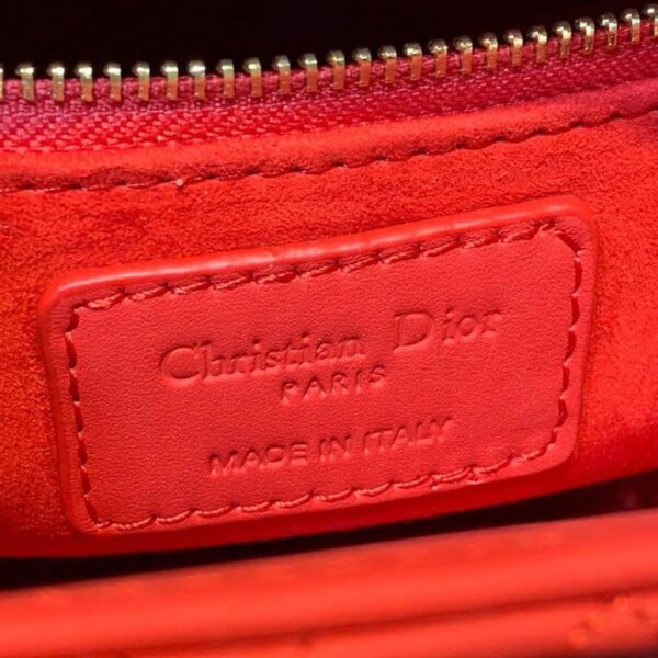 1:1 Replica Christian Dior Mini Lady Dior Bag with Chain Matte Hardware Spring/Summer Collection, Red , For Women Women’s Handbags, 18cm CD