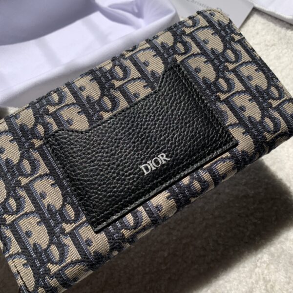 Christian Dior Oblique Brown Clutch Women's Wallet 20cm/7.8in CD