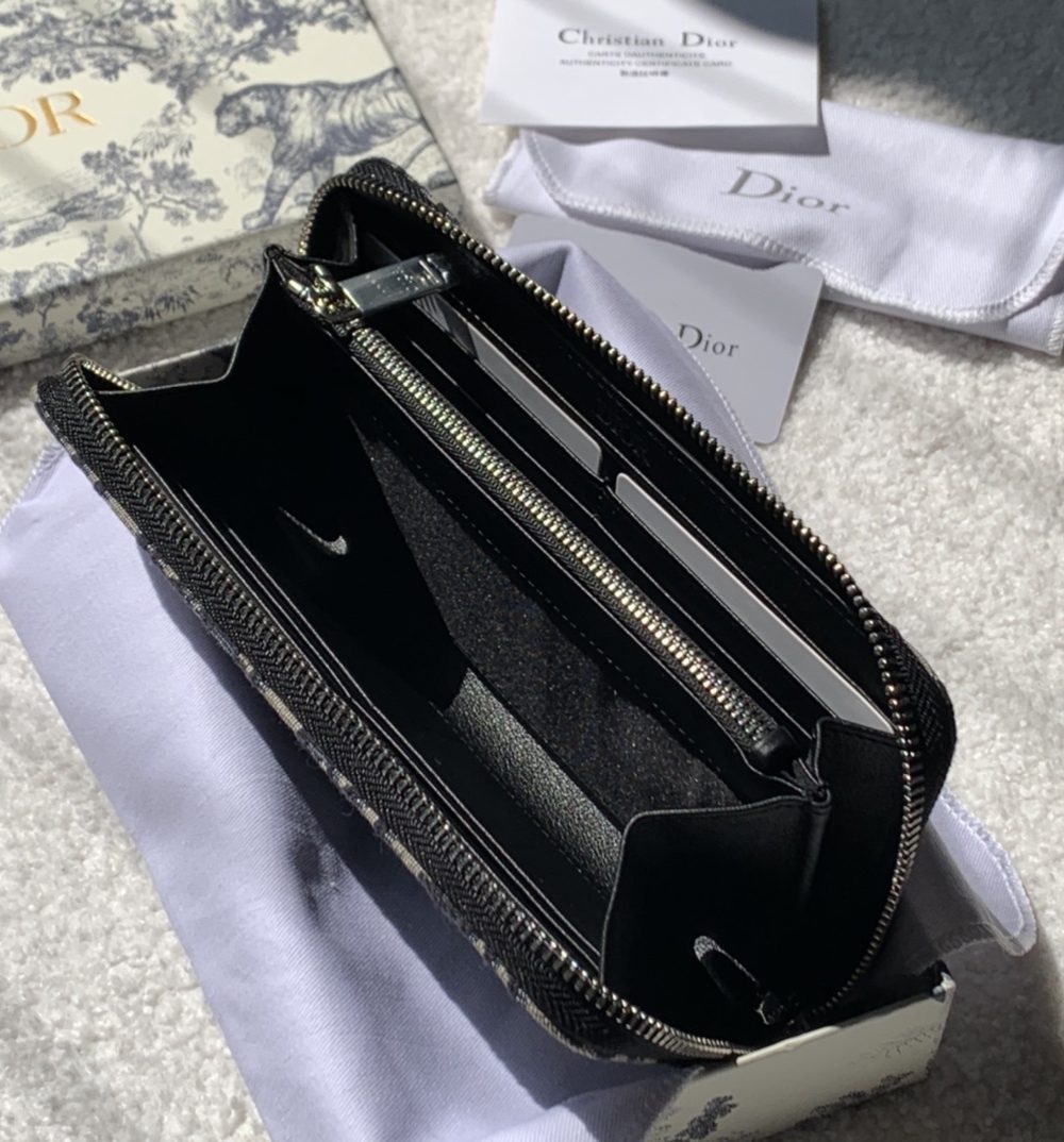 1:1 Replica Christian Dior Oblique Brown Clutch Women's Wallet 20cm/7.8in CD