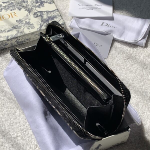 Christian Dior Oblique Brown Clutch Women's Wallet 20cm/7.8in CD
