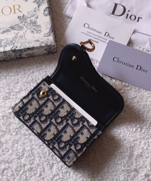 1:1 Replica Christian Dior Oblique Saddle Begie Wallet 11cm