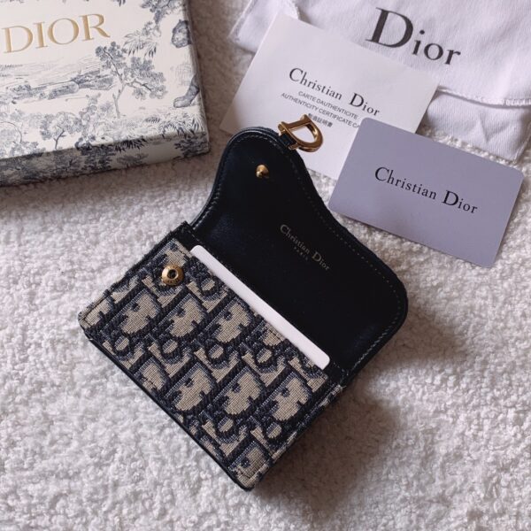Christian Dior Oblique Saddle Begie Wallet 11cm