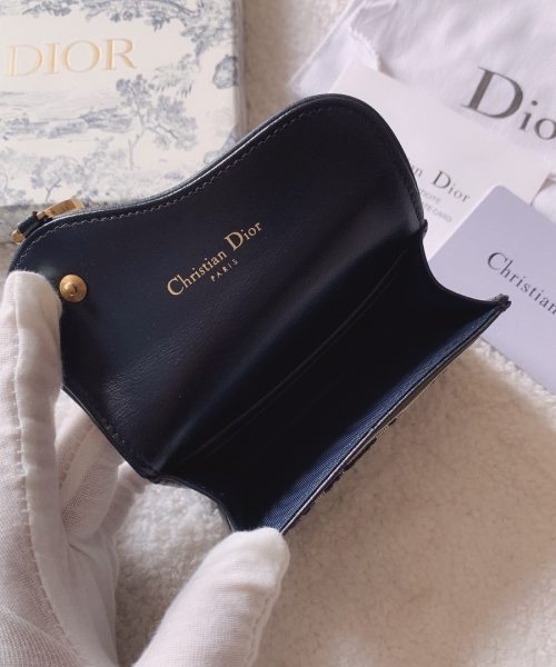 1:1 Replica Christian Dior Oblique Saddle Begie Wallet 11cm