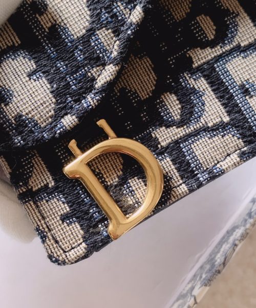 1:1 Replica Christian Dior Oblique Saddle Begie Wallet 11cm