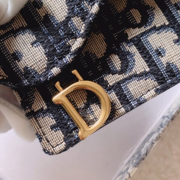 Christian Dior Oblique Saddle Begie Wallet 11cm