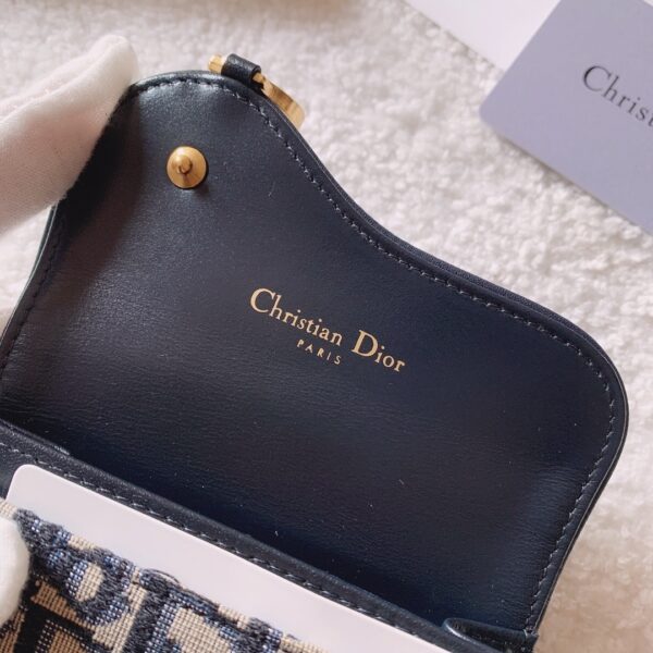 Christian Dior Oblique Saddle Begie Wallet 11cm