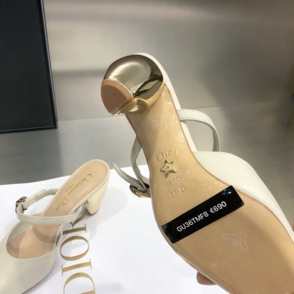 Christian Dior Rhodes Heeled Mule Beige For Women CD