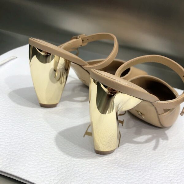 Christian Dior Rhodes Heeled Mule Nude For Women CD