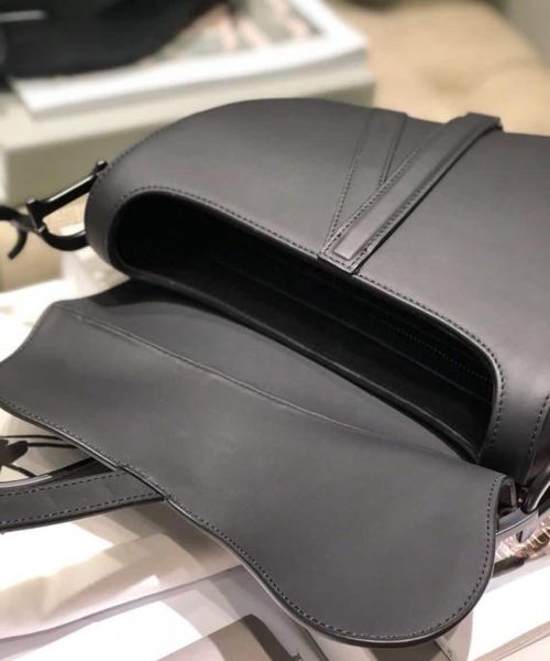 1:1 Replica Christian Dior Saddle Bag Black For Women 10in/26cm CD M0446SLLO_M989