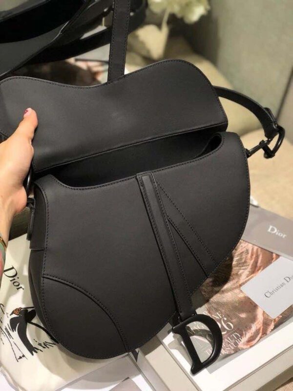 1:1 Replica Christian Dior Saddle Bag Black For Women 10in/26cm CD M0446SLLO_M989