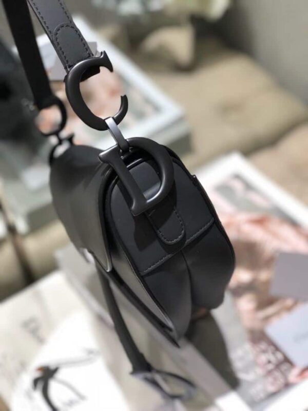 1:1 Replica Christian Dior Saddle Bag Black For Women 10in/26cm CD M0446SLLO_M989