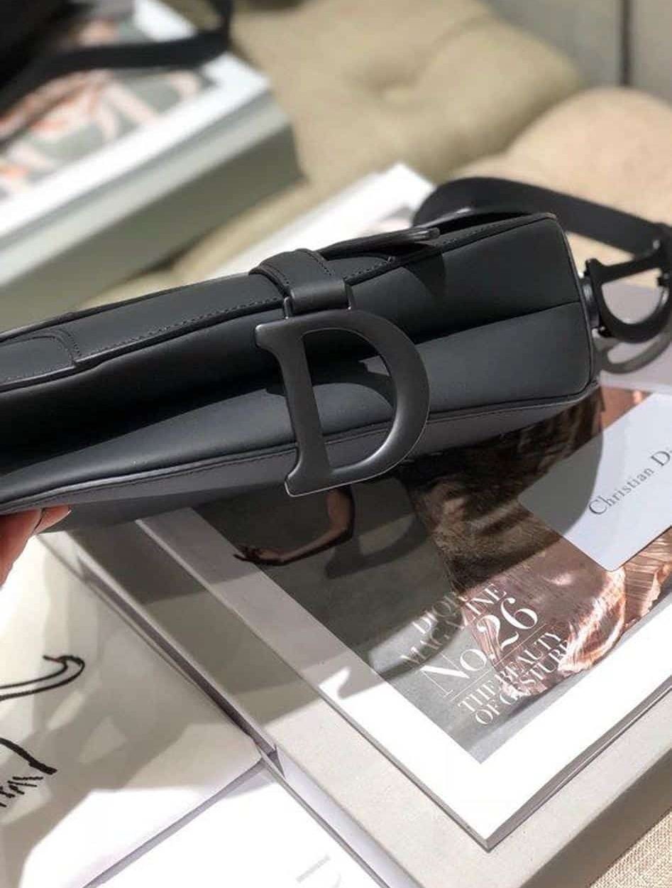 1:1 Replica Christian Dior Saddle Bag Black For Women 10in/26cm CD M0446SLLO_M989