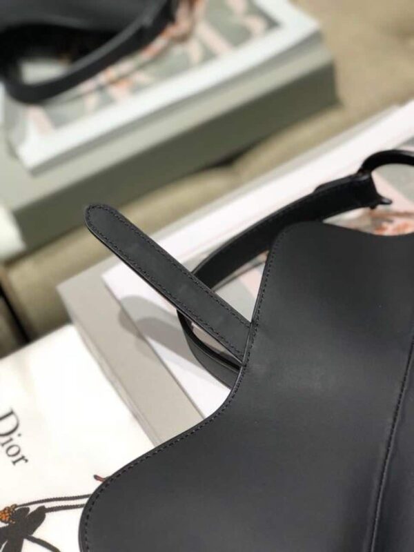 1:1 Replica Christian Dior Saddle Bag Black For Women 10in/26cm CD M0446SLLO_M989
