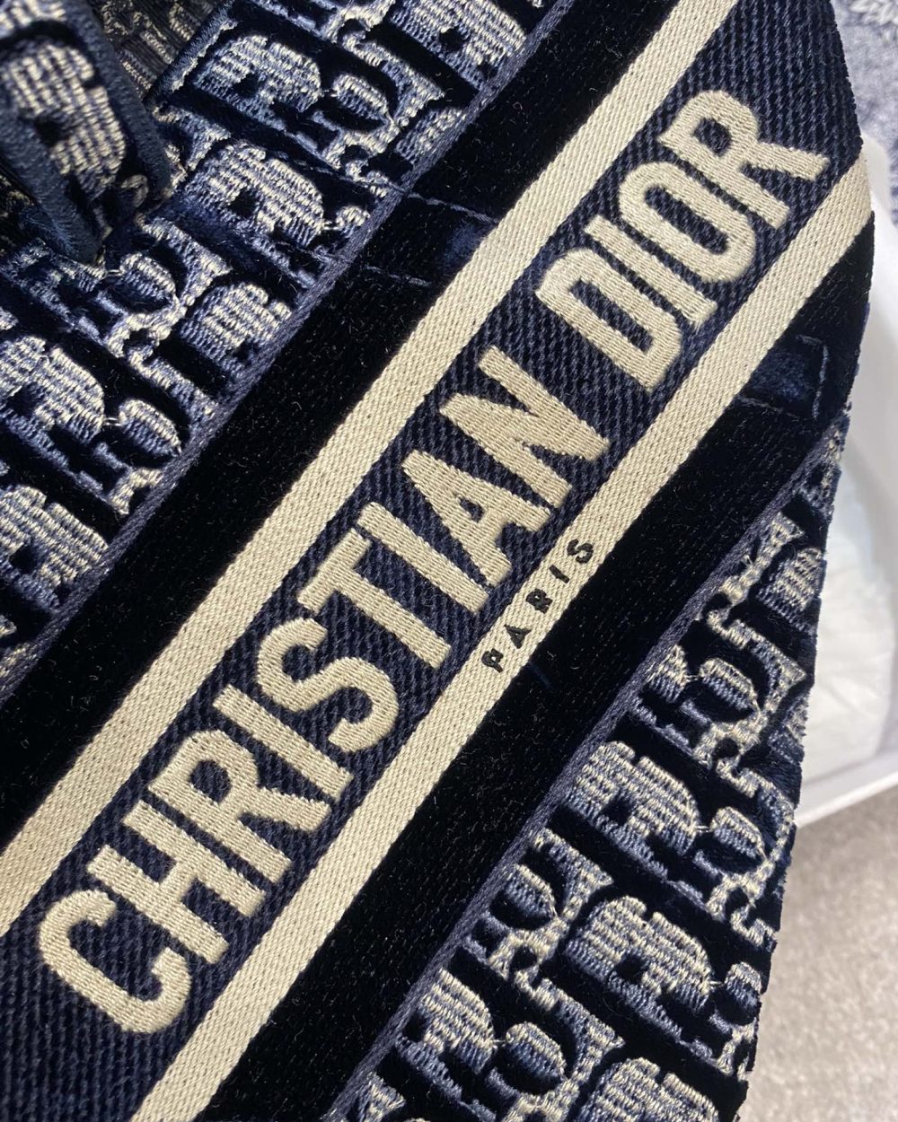 1:1 Replica Christian Dior Saddle Bag Blue Oblique Canvas Gold Toned Hardware For Women 25cm/10in CD