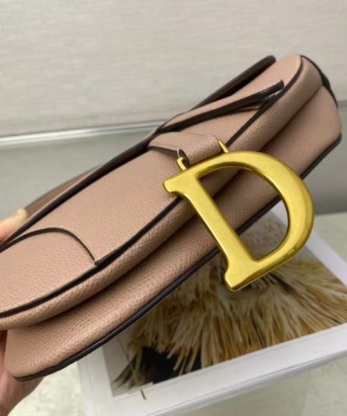 1:1 Replica Christian Dior Saddle Bag With Strap Gold Toned Hardware For Women 25.5cm/10in CD M0455CBAA_M50P