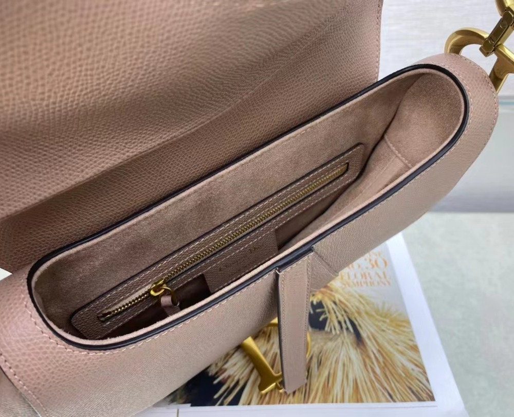 1:1 Replica Christian Dior Saddle Bag With Strap Gold Toned Hardware For Women 25.5cm/10in CD M0455CBAA_M50P