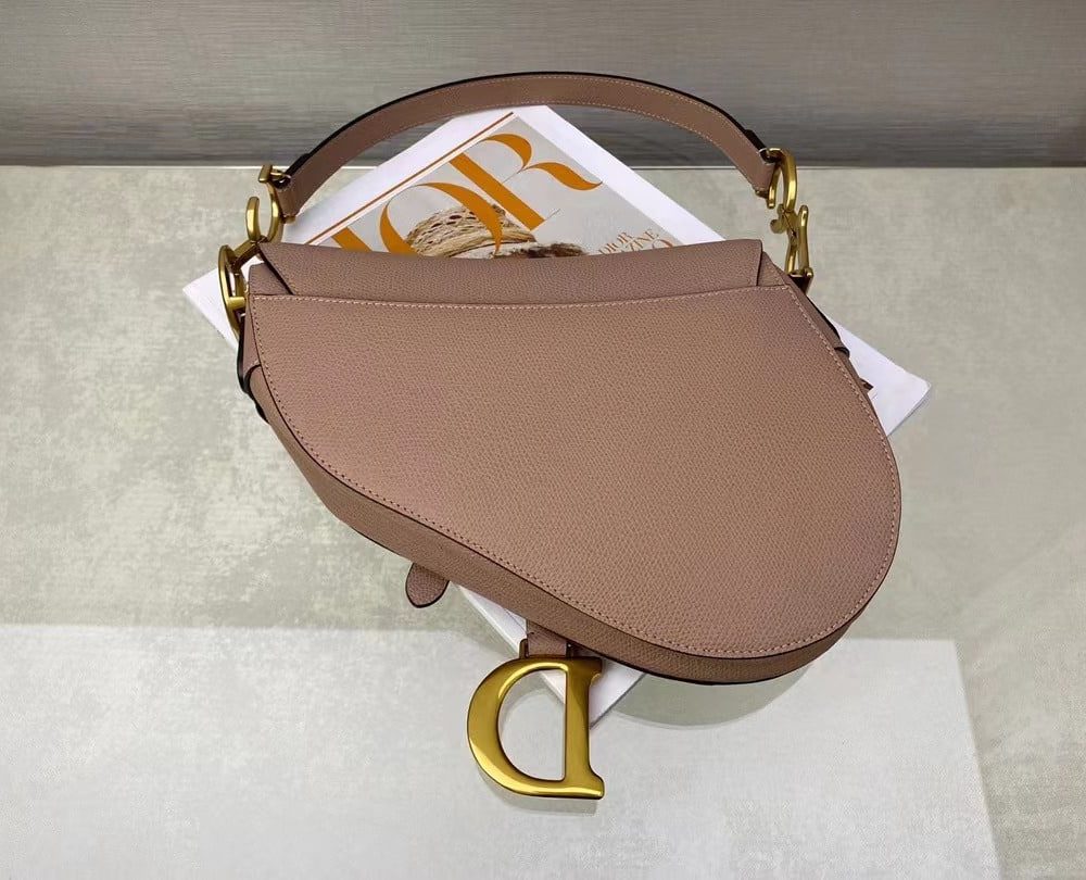 1:1 Replica Christian Dior Saddle Bag With Strap Gold Toned Hardware For Women 25.5cm/10in CD M0455CBAA_M50P