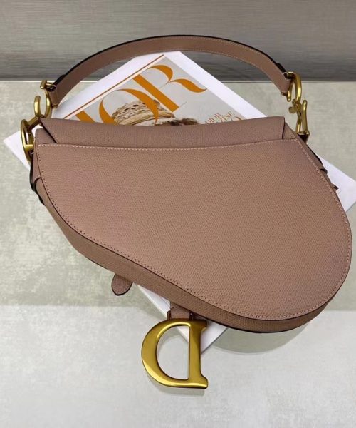 1:1 Replica Christian Dior Saddle Bag With Strap Gold Toned Hardware For Women 25.5cm/10in CD M0455CBAA_M50P