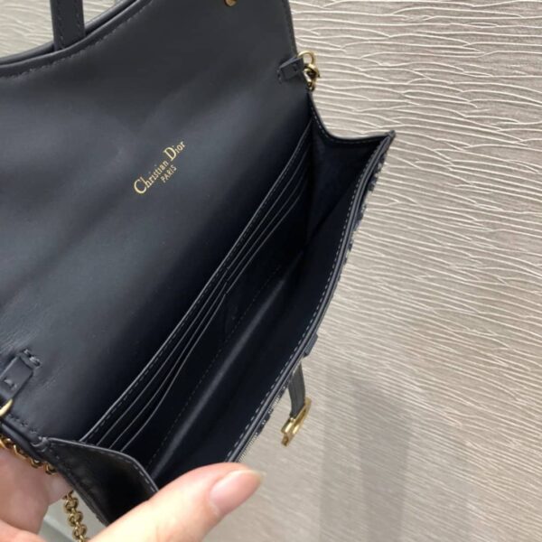 1:1 Replica Christian Dior Saddle Pouch Blue For Women 8.5in/22cm CD S5620CTZQ_M928