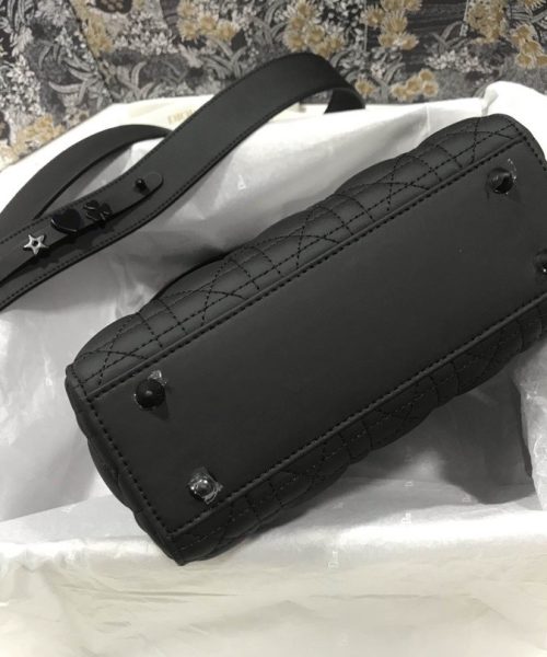1:1 Replica Christian Dior Smal Lady Dior My ABCDIOR Bag Black For Women 8in/20cm CD M0538SLOI_M989