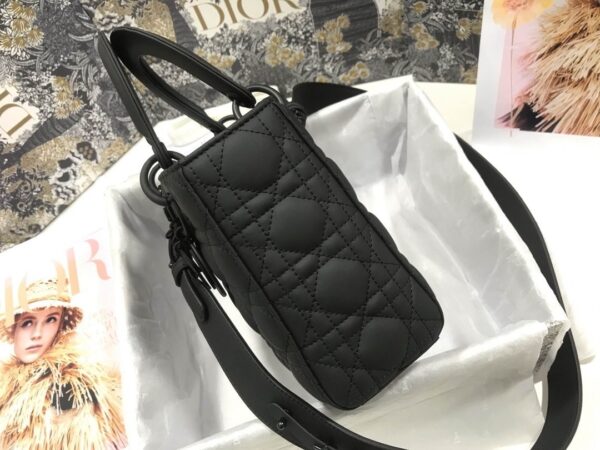 1:1 Replica Christian Dior Smal Lady Dior My ABCDIOR Bag Black For Women 8in/20cm CD M0538SLOI_M989
