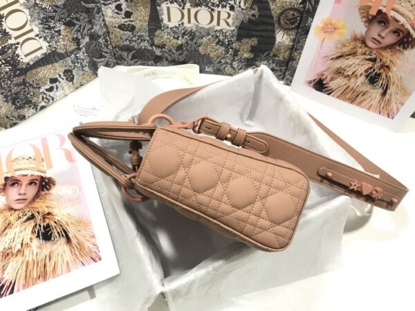 1:1 Replica Christian Dior Smal Lady Dior My ABCDIOR Bag Brown For Women 8in/20cm CD