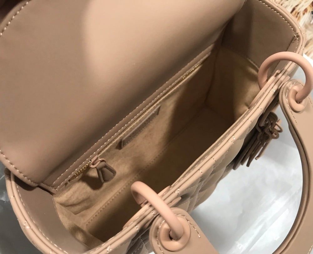 1:1 Replica Christian Dior Smal Lady Dior My ABCDIOR Bag Brown For Women 8in/20cm CD