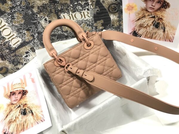 1:1 Replica Christian Dior Smal Lady Dior My ABCDIOR Bag Brown For Women 8in/20cm CD
