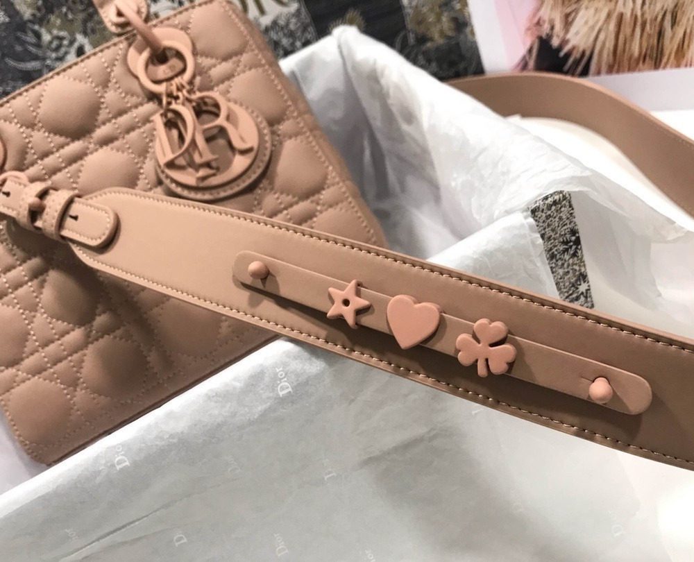 1:1 Replica Christian Dior Smal Lady Dior My ABCDIOR Bag Brown For Women 8in/20cm CD