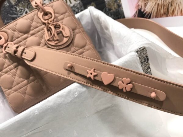 1:1 Replica Christian Dior Smal Lady Dior My ABCDIOR Bag Brown For Women 8in/20cm CD