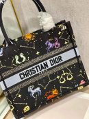1:1 Replica Christian Dior Small Dior Book Tote Black, For Women, Women’s Handbags 26.5cm/10.5in CD