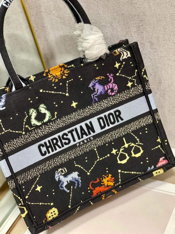 1:1 Replica Christian Dior Small Dior Book Tote Black, For Women, Women’s Handbags 26.5cm/10.5in CD