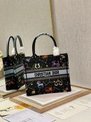 1:1 Replica Christian Dior Small Dior Book Tote Black, For Women, Women’s Handbags 26.5cm/10.5in CD