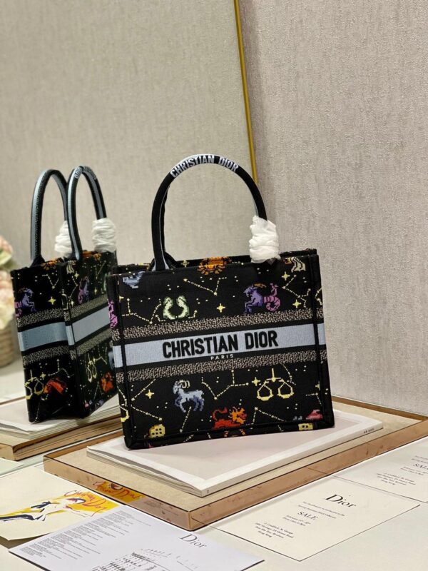 1:1 Replica Christian Dior Small Dior Book Tote Black, For Women, Women’s Handbags 26.5cm/10.5in CD