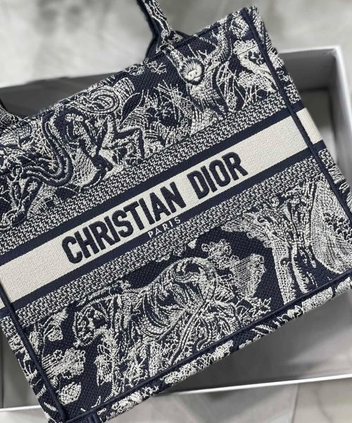 1:1 Replica Christian Dior Small Dior Book Tote Blue, For Women, Women’s Handbags 26.5cm/10.5in CD M1265ZRGO_M928