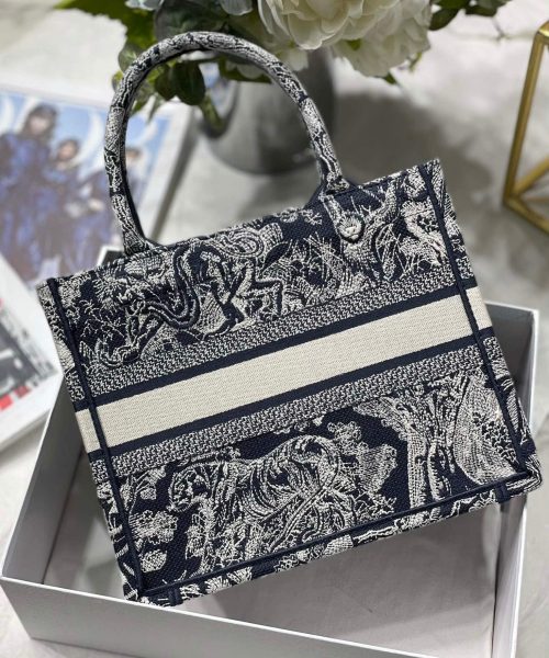 1:1 Replica Christian Dior Small Dior Book Tote Blue, For Women, Women’s Handbags 26.5cm/10.5in CD M1265ZRGO_M928