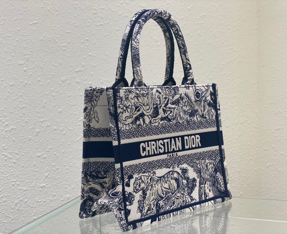 1:1 Replica Christian Dior Small Dior Book Tote Blue, For Women, Women’s Handbags 26.5cm/10.5in CD M1265ZRGO_M928