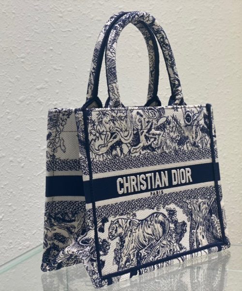 1:1 Replica Christian Dior Small Dior Book Tote Blue, For Women, Women’s Handbags 26.5cm/10.5in CD M1265ZRGO_M928