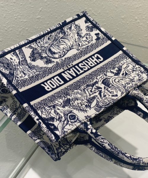 1:1 Replica Christian Dior Small Dior Book Tote Blue, For Women, Women’s Handbags 26.5cm/10.5in CD M1265ZRGO_M928