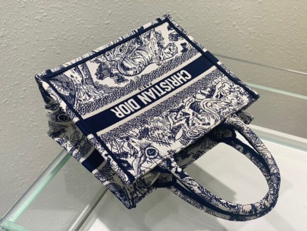 1:1 Replica Christian Dior Small Dior Book Tote Blue, For Women, Women’s Handbags 26.5cm/10.5in CD M1265ZRGO_M928