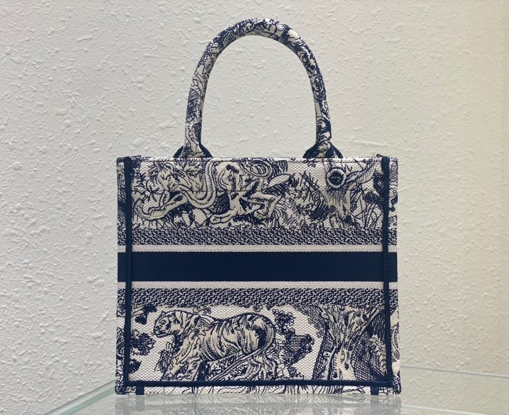 1:1 Replica Christian Dior Small Dior Book Tote Blue, For Women, Women’s Handbags 26.5cm/10.5in CD M1265ZRGO_M928