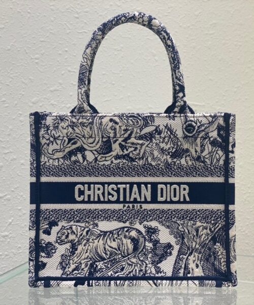 1:1 Replica Christian Dior Small Dior Book Tote Blue, For Women, Women’s Handbags 26.5cm/10.5in CD M1265ZRGO_M928