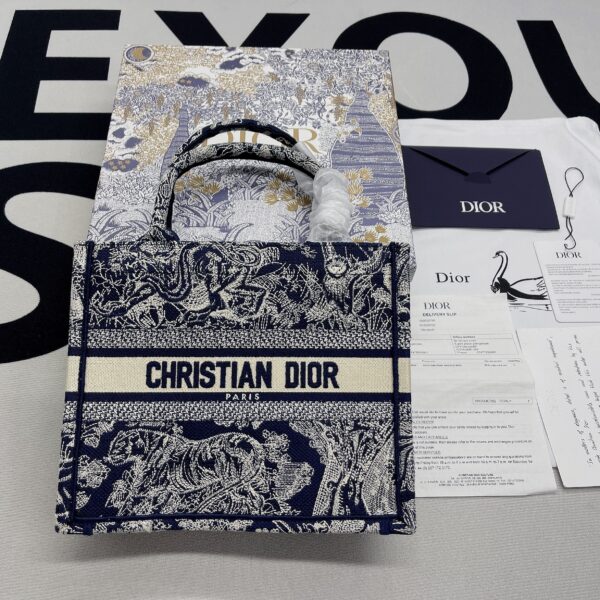 1:1 Replica Christian Dior Small Dior Book Tote Blue, For Women, Women’s Handbags 26.5cm/10.5in CD M1265ZRGO_M928