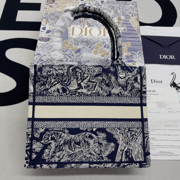 1:1 Replica Christian Dior Small Dior Book Tote Blue, For Women, Women’s Handbags 26.5cm/10.5in CD M1265ZRGO_M928